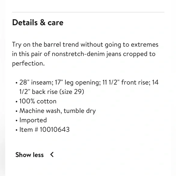 Pistola Lexi Distressed Crop Barrel Jeans (30) - Picture 5 of 5